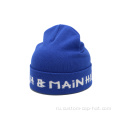 Модная универсальная английская буква логотип Beanie вязаная шляпа